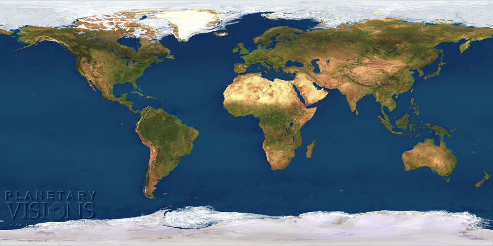 Satellite Imagemap - global Earth texture map