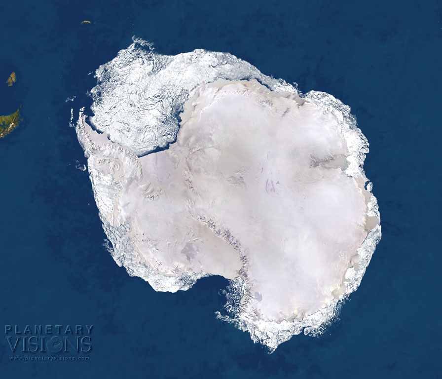 Antarctica texture map