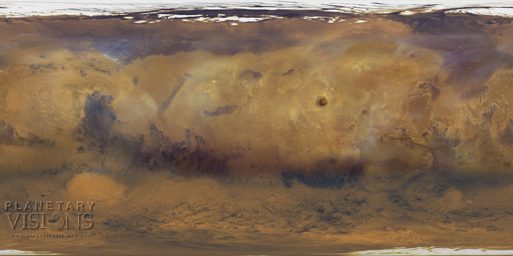 Mars mosaic texture map