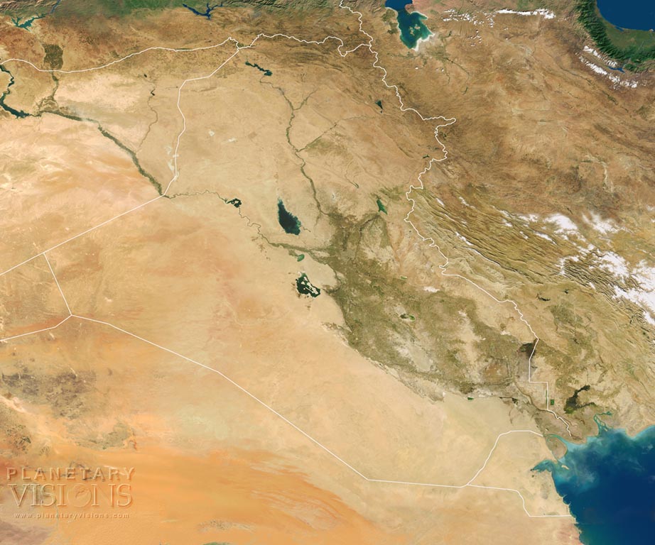 Satellite Imagemap 250m Iraq