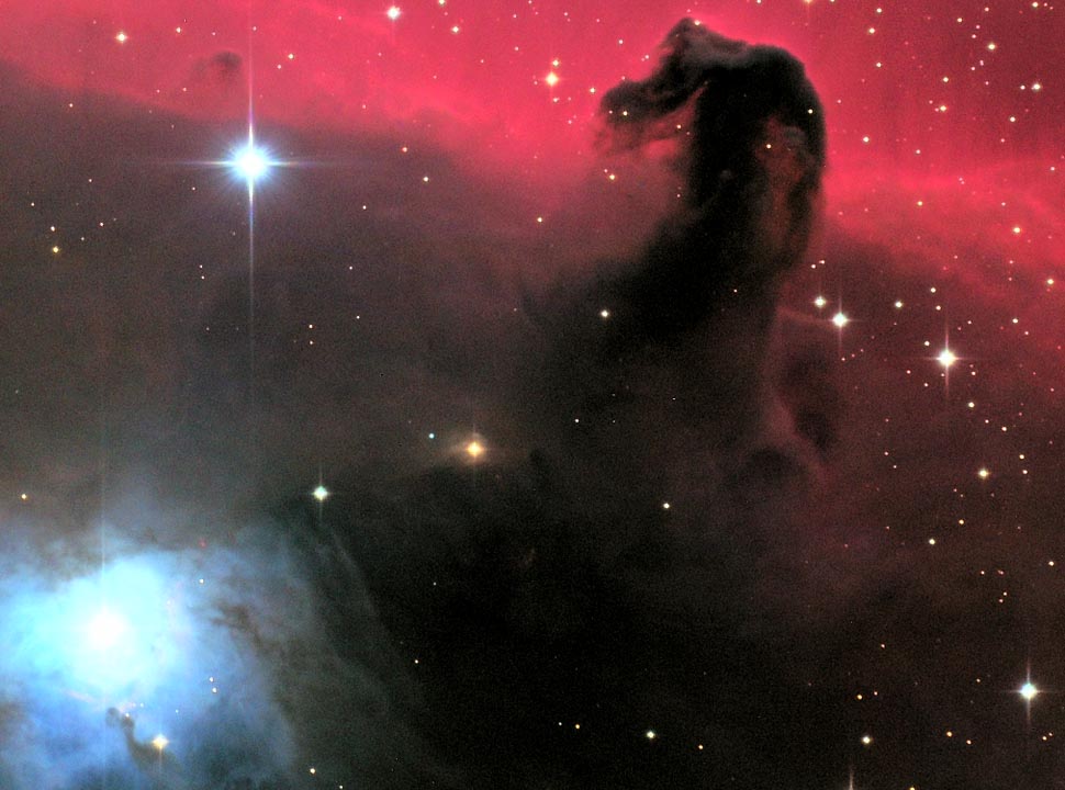 B33, Horsehead Nebula + NGC 2024, Flame Nebula nebula