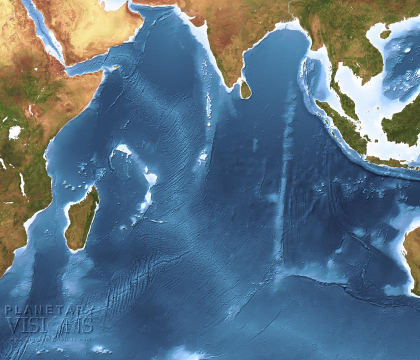 Indian Ocean bathymetry