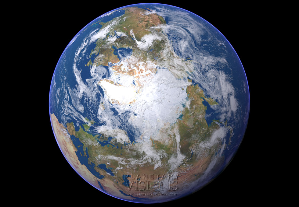 Cloudy globe satellite earth