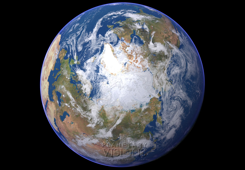 Cloudy globe satellite earth