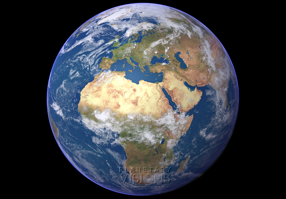 Cloudy globe satellite earth