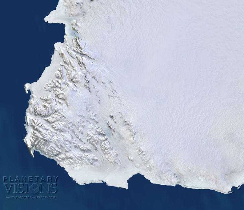 Victoria Land - Satellite Imagemap 250m Antarctica