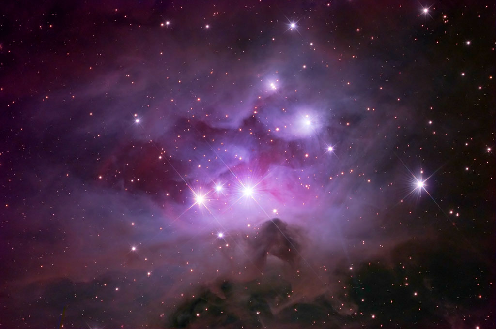 NGC 1977 + NGC 1975 + NGC 1973 nebula
