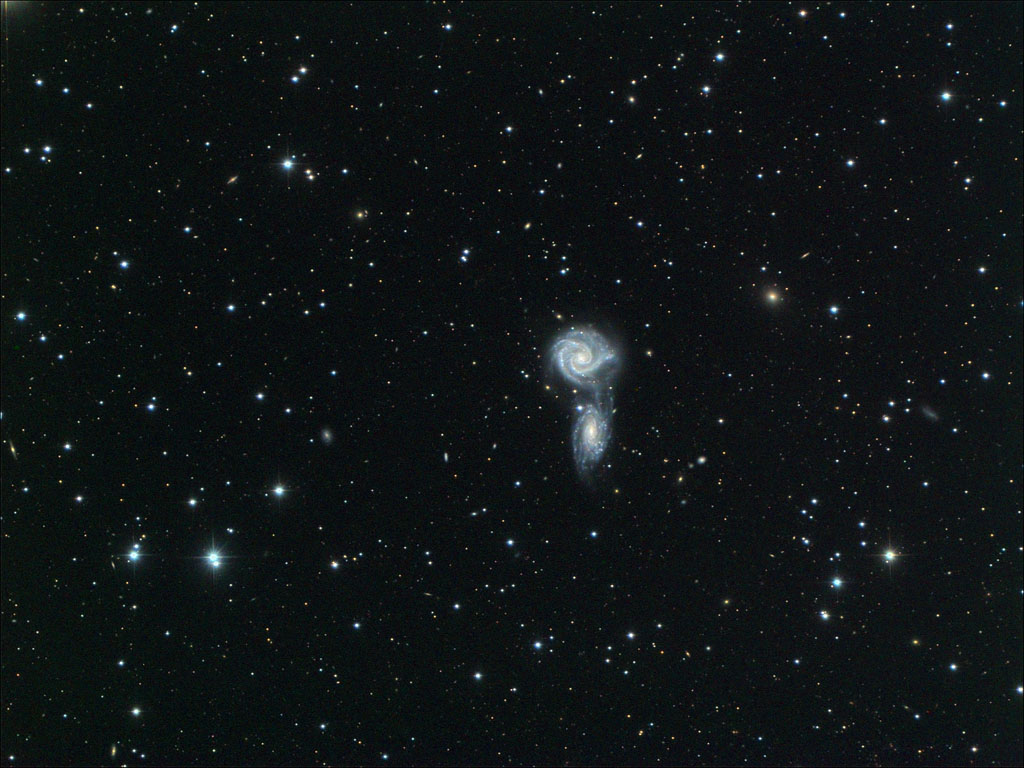 NGC 4526 + NGC 5427 galaxy