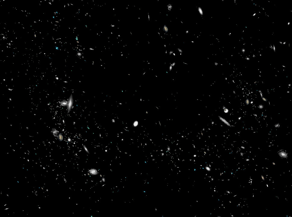 3D Universe intergalctic rendering