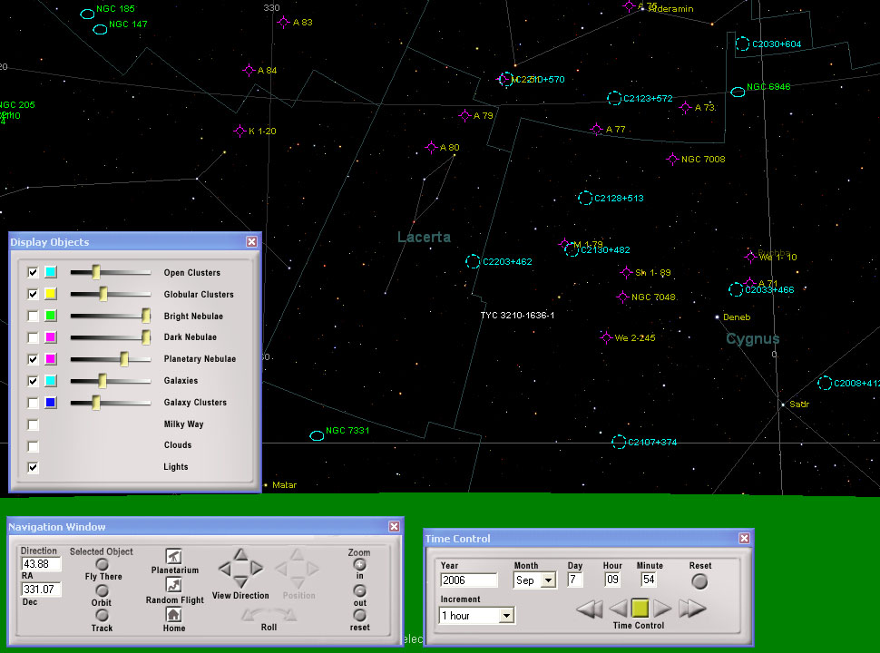 3D Universe user controls