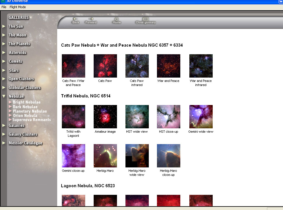 3D Universe - image galleries