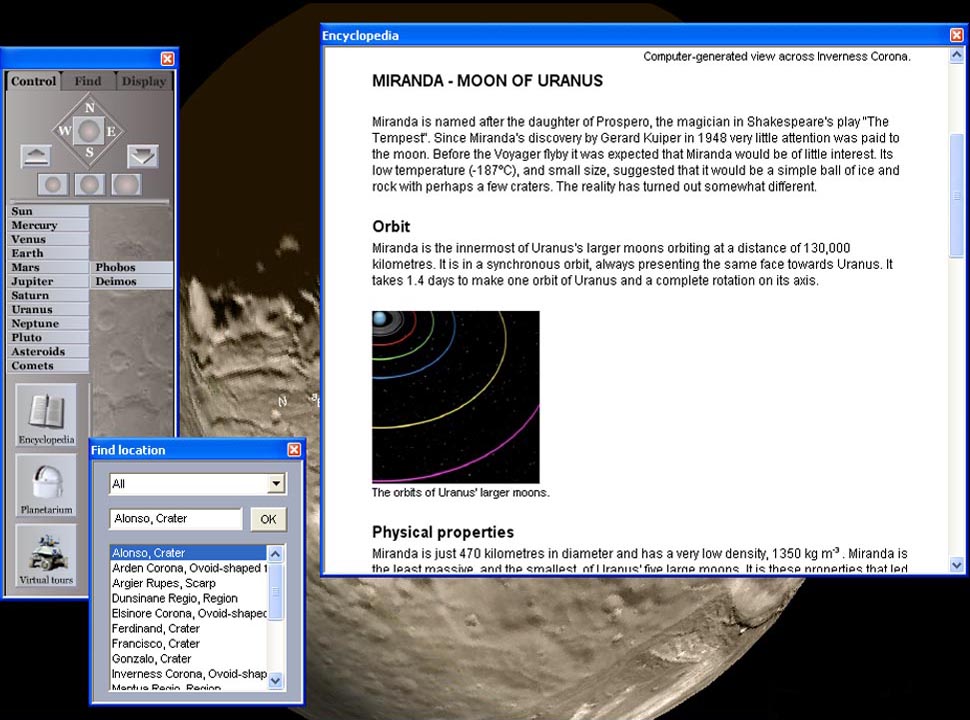 Atlas of the Solar System screenshot